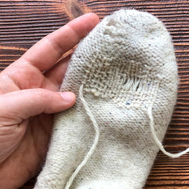 learn how to darn a sock