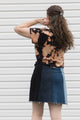 upcycled denim skirt