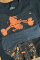 upcycled bleached black tshirt, repurposed in canada