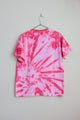 washington dc t-shirt, hot pink tie dyed, upcycled fashion, secondhand clothing