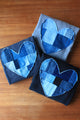 denim patchwork heart, heart sweater, black sweater, scrap fabric, eco-friendly, hand stitched in Ottawa