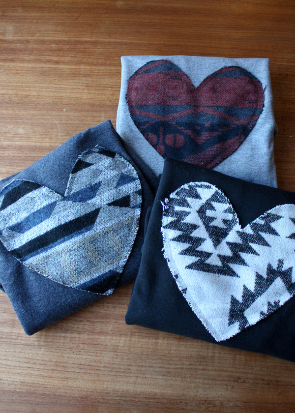 Mini Tipi scrap fabric, sky heart, authentic Indigenous pattern, recycled fabric, upcycled scraps, hand cut in Canada