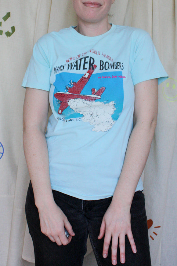 mars water bombers, vintage t-shirt, secondhand and upcycled clothing